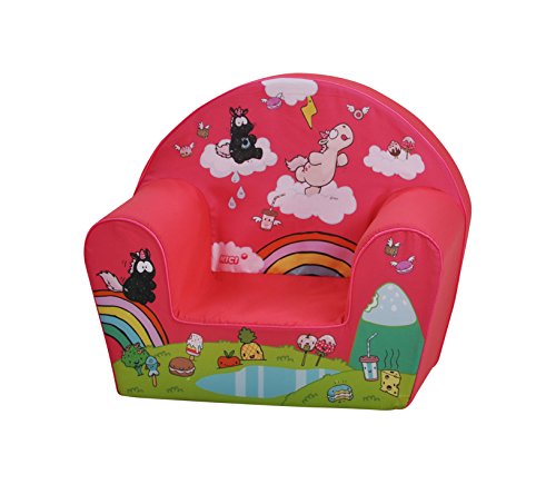 Knorrtoys 80204-Kindersessel-Theodor Carbon Pink Sillón Infantil, Rosa