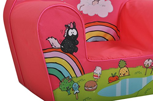 Knorrtoys 80204-Kindersessel-Theodor Carbon Pink Sillón Infantil, Rosa