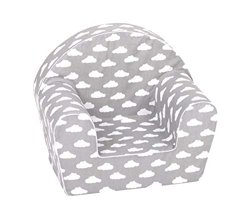 KNORRTOYS.COM Sillón Infantil, Grey White Clouds