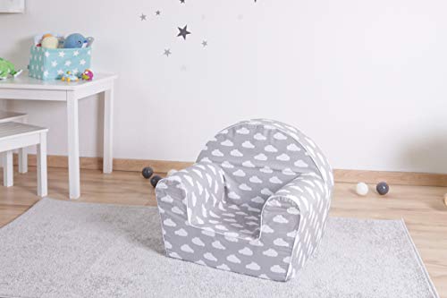 KNORRTOYS.COM Sillón Infantil, Grey White Clouds