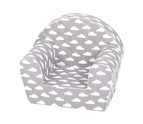 KNORRTOYS.COM Sillón Infantil, Grey White Clouds