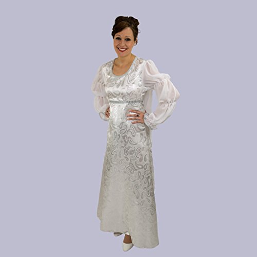 Krause & Sohn Disfraz de Mujer Cenicienta Vestido de Novia Cuento de Hadas Blanco Carnaval Castillo de Cenicienta Moritzburg (XL)