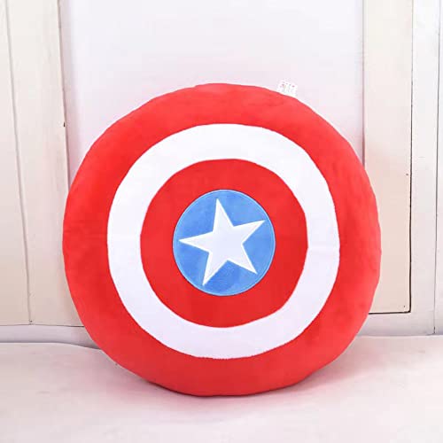 Ktimor Cojín Escudo Capitán América, Escudo Capitán América Marvel, Cojines y Almohadas Suaves y mullidos, Juguetes para el hogar Regalo de cumpleaños