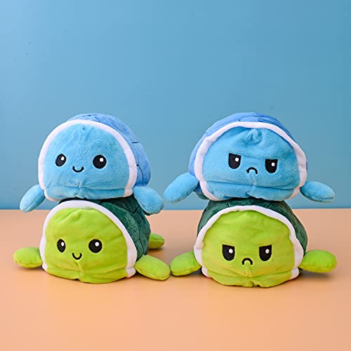 KUNSTIFY Tortuga de peluche para niñas, mujeres y niños, para expresar el humor, regalo para novia, tortuga verde