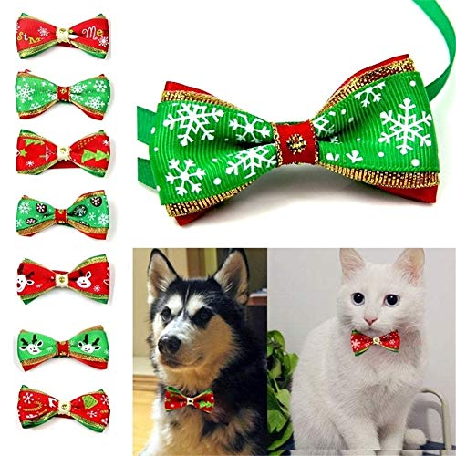 kylew Mascotas Ajustables Perro Gato Pajarita Disfraz de Mascota Cuello de Corbata para Perros pequeños Accesorios de Aseo de Cachorros