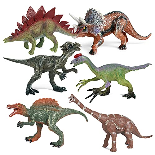 L-Y 15 Cm Pequeños Modelos De Dinosaurios Juguetes Tyrannosaurus Indominus Rex Triceratops Brontosaurus 6 Estilos Juguetes De Modelo De Dinosaurio, Figura De Acción De PVC De Plástico Juguete, Juguete