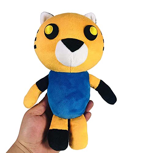 LAARNT Juguetes De Peluche Felpa Rellena Tigre Amarillo Almohada De Felpa Tigre 3D Cojín Suave Juguetes Divertidos Regalo De Cumpleaños Decoración Hogareña 25CM