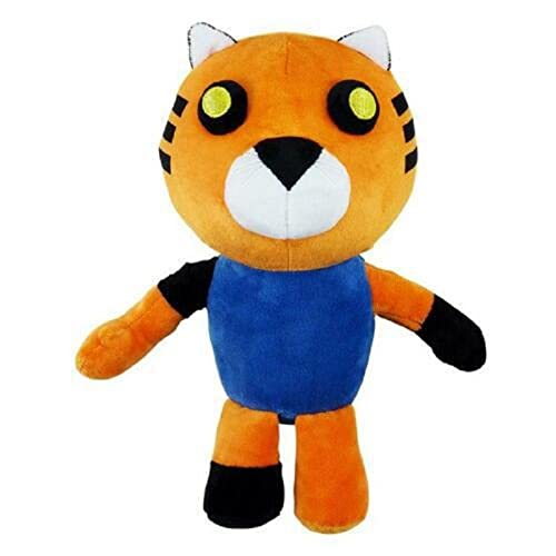 LAARNT Juguetes De Peluche Felpa Rellena Tigre Amarillo Almohada De Felpa Tigre 3D Cojín Suave Juguetes Divertidos Regalo De Cumpleaños Decoración Hogareña 25CM