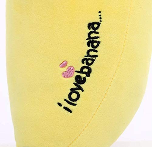 LAARNT Peluche De Plátano Amarillo Linda Muñeca Banana Suave Y Confortable Cojín Almohada Banana Regalos para Niños Decoración Hogareña 30CM