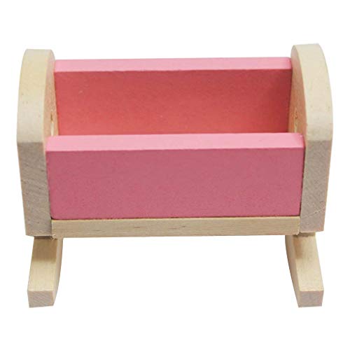 laimoere Conjunto de Muebles de Madera en Miniatura, Cuna de Silla de litera, Juguete para niños Juguete