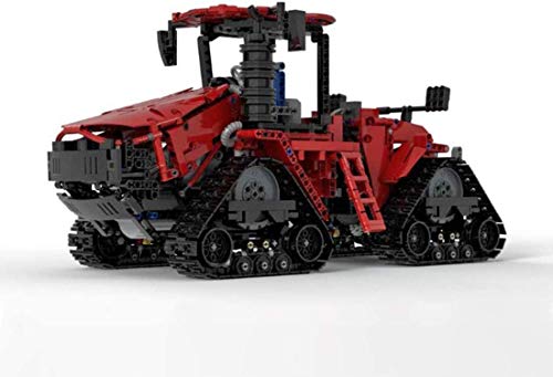 LAKIOMZ Modelo de bloque de construcción de tractor de granja 1566 piezas Moc DIY 1:17 Heavy Track Tractor Assemble Ladrillos Modelo Compatible con Lego Technic (versión dinámica, 35 x 15 x 18 cm)