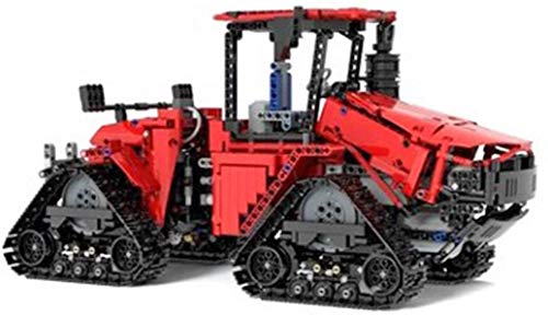 LAKIOMZ Modelo de bloque de construcción de tractor de granja 1566 piezas Moc DIY 1:17 Heavy Track Tractor Assemble Ladrillos Modelo Compatible con Lego Technic (versión dinámica, 35 x 15 x 18 cm)