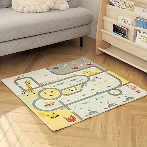 Lalaloom, Explorer Mat Alfombra Cuadrada de Espuma EVA con diseño Puzzle, Color Tonos Pastel