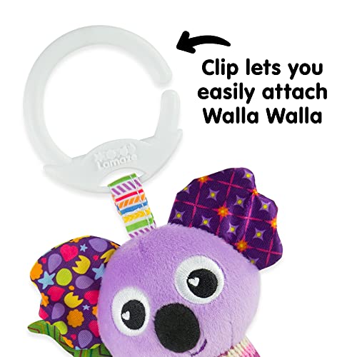 LAMAZE Mini Clip and Go Koala Juguete de bebé, con Clip en el Cochecito de bebé y Juguete de Cochecito, Juguete sensorial para bebés niños y niñas de 0 a 6 Meses