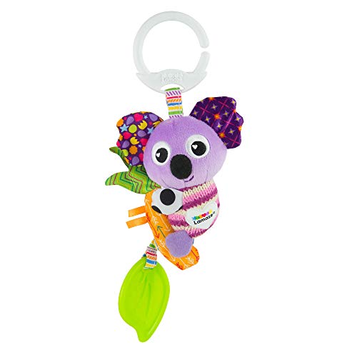 LAMAZE Mini Clip and Go Koala Juguete de bebé, con Clip en el Cochecito de bebé y Juguete de Cochecito, Juguete sensorial para bebés niños y niñas de 0 a 6 Meses