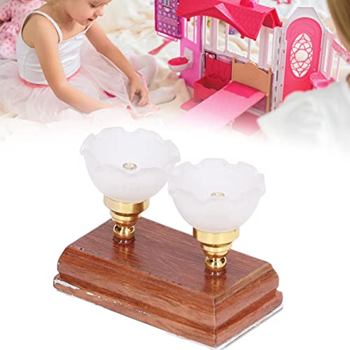 Lámpara de Escala 1/12, Luz de Techo de Casa de Muñecas con Pilas Decorativa para Niños