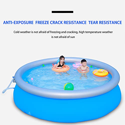 LANGTAOSHA Piscina Inflable Grande para Niños Y Adultos, Piscinas Infantiles Redondas para Niños, Piscina Familiar Grande De PVC Inflable para Exteriores, Salón, Patio Trasero, Jardín,366x76cm