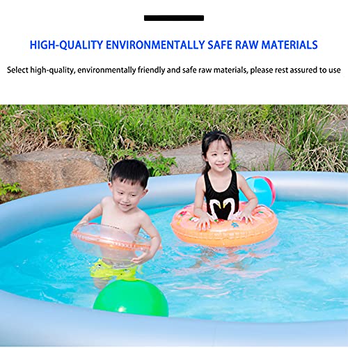 LANGTAOSHA Piscina Inflable Grande para Niños Y Adultos, Piscinas Infantiles Redondas para Niños, Piscina Familiar Grande De PVC Inflable para Exteriores, Salón, Patio Trasero, Jardín,366x76cm