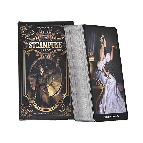 Las Cartas De Tarot Steampunk, 78PCS Cartas De Juego De Mesa De Tarot para Fiesta De Reunión Familiar