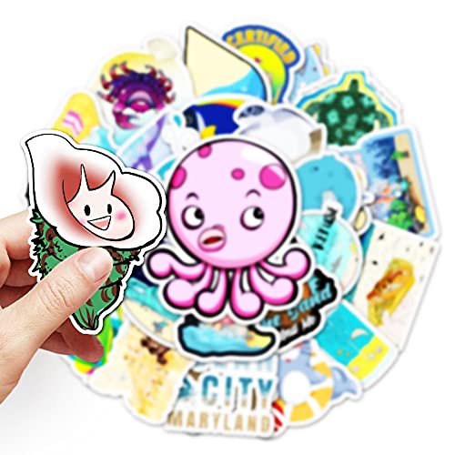 Later Departamento del océano diy dibujos animados graffiti pegatinas portátil coche Amazon AliExpress pegatinas decorativas 50pcs