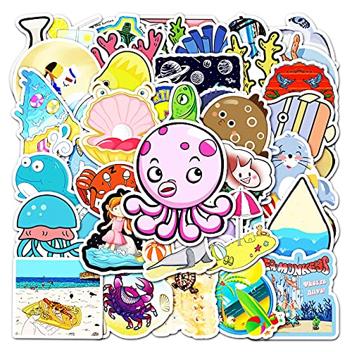 Later Departamento del océano diy dibujos animados graffiti pegatinas portátil coche Amazon AliExpress pegatinas decorativas 50pcs