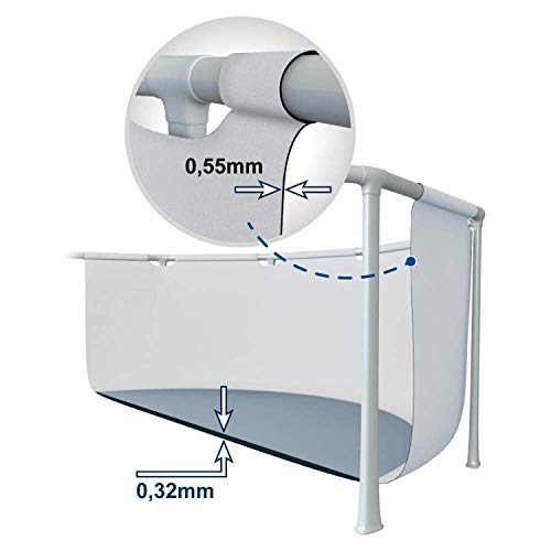 LCSD Piscina inflable gruesa tubo rack de gran tamaño para adultos niños, piscina para niños, piscina para niños y niños, 366 cm x 76 cm