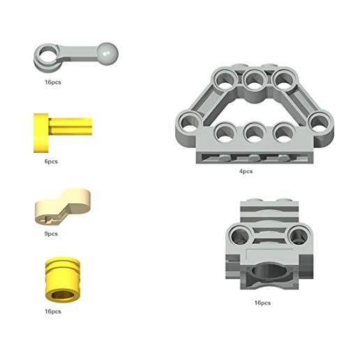 LDB SHOP MOC - Juego de piezas de repuesto para motor del cigüeñal, 67 piezas, piezas de construcción, técnica de bloques de sujeción, juego de conectores, compatible con Lego Technic