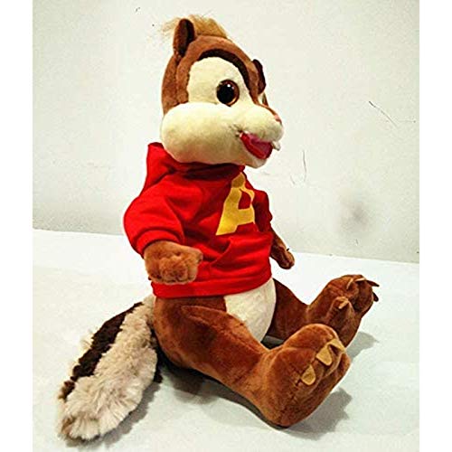 LDDZAU Alvin y la Ardilla Alvin Soft Leather Rushes Toys Souris Plush Doll Muñecos de Peluche para niños 25cmQ