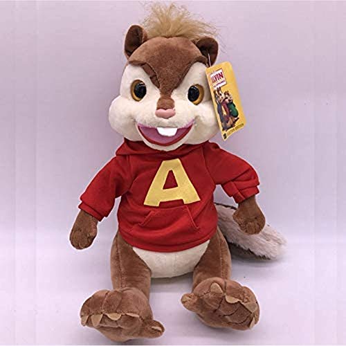 LDDZAU Alvin y la Ardilla Alvin Soft Leather Rushes Toys Souris Plush Doll Muñecos de Peluche para niños 25cmQ