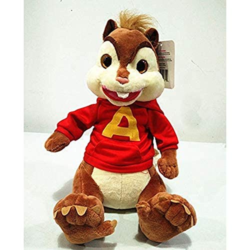 LDDZAU Alvin y la Ardilla Alvin Soft Leather Rushes Toys Souris Plush Doll Muñecos de Peluche para niños 25cmQ