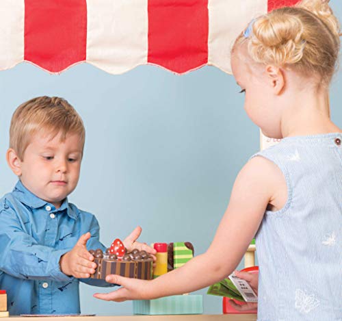 Le Toy Van 12277 - Tarta de Chocolate de Madera con Paleta