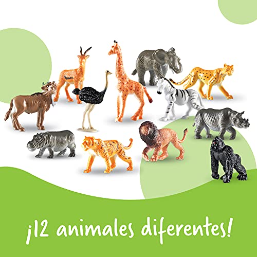 Learning Resources- Figuras de Animales de la Jungla, Color (LER0697)