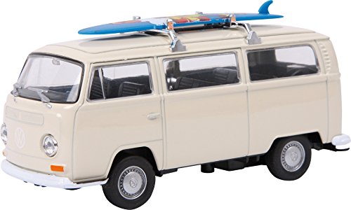 Legler Compañía Pie Pequeño - 2021847 - Miniatura del vehículo - Modelo Simple - Furgoneta Volkswagen T2 Tablas de Windsurf