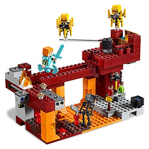 LEGO 21154 Minecraft El Puente del Blaze Juguete de Construcción para Niños  + 8 años +  21151 Minecraft La Batalla en el End Juguete de Construcción con Dragón Ender y Mini Figura de Enderman