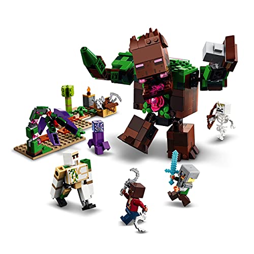 Lego 21176 Minecraft La Abominación De La Selva, Juguete De Construcción + 21171 Minecraft El Establo De Los Caballos, Juguete para Niños De 8 Años Y Más con Caballos, Granja Y Mini Figuras