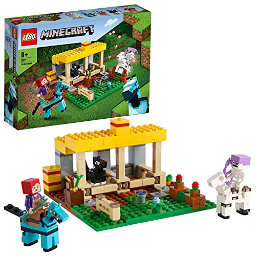 Lego 21176 Minecraft La Abominación De La Selva, Juguete De Construcción + 21171 Minecraft El Establo De Los Caballos, Juguete para Niños De 8 Años Y Más con Caballos, Granja Y Mini Figuras