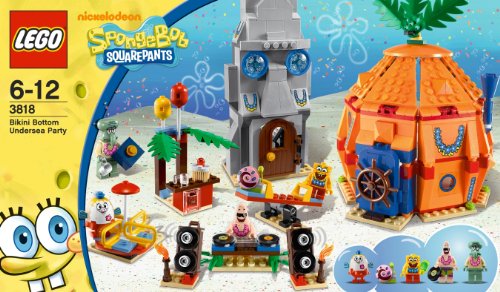 LEGO Bob Esponja 3818 - Fiesta Submarina en Fondo de Bikini