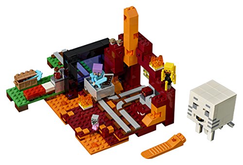 LEGO Minecraft The Nether Portal 21143 Kit de construcción (470 piezas)