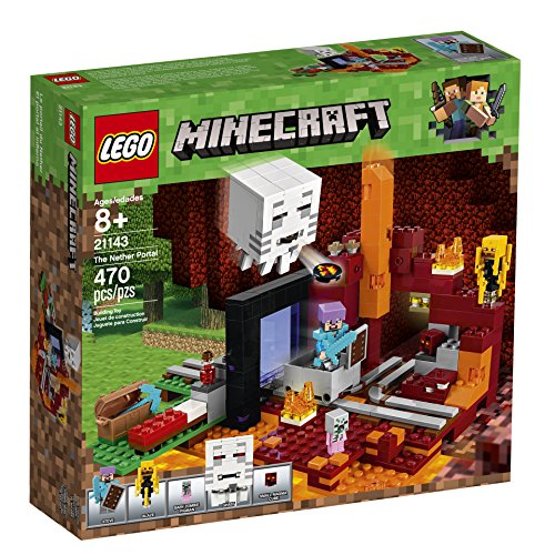 LEGO Minecraft The Nether Portal 21143 Kit de construcción (470 piezas)