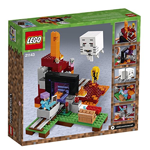 LEGO Minecraft The Nether Portal 21143 Kit de construcción (470 piezas)