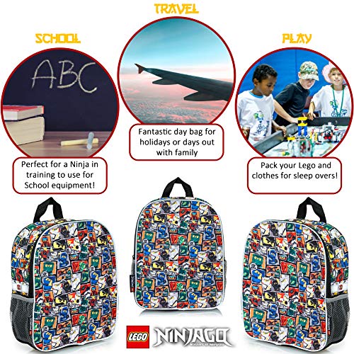 Lego Ninjago Mochilas Escolares Juveniles Para Niños, Mochila Para El Colegio Actividades Extraescolares Con Estampado de Ninja, Regalos Originales Para Niños Adolescentes