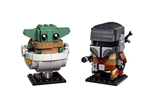 Lego Star Wars Bundle BrickHeadz The Child & Mandalorian 75317 / Trouble on Tatooine 75299 / Battle Pack Shock Troopers and Speeder Bike Building Kit 75267 - Juego de juguetes