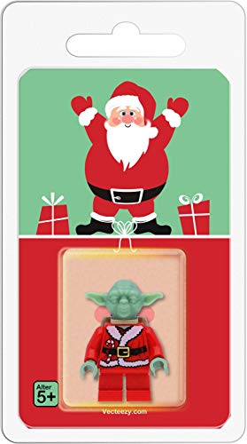 LEGO Star Wars - Figura decorativa de Jedi Maestro Yoda (Papá Noel, Papá Noel, Papá Noel, Yoda)