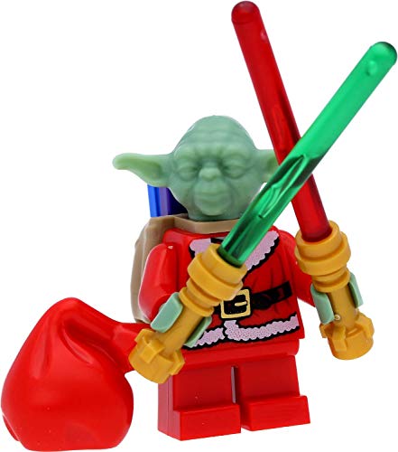 LEGO Star Wars - Figura decorativa de Jedi Maestro Yoda (Papá Noel, Papá Noel, Papá Noel, Yoda)