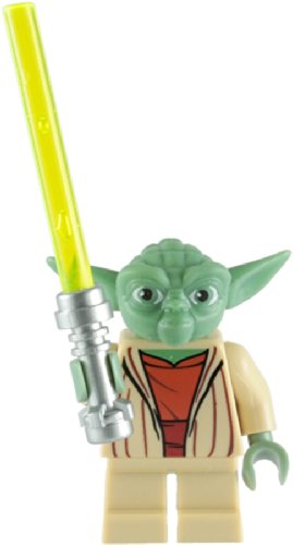 LEGO Star Wars: Maestro Yoda Minifigura con Verde Sable De Luz