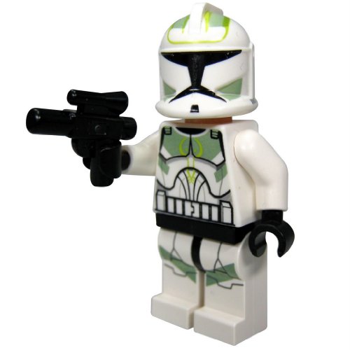 LEGO Star Wars - Soldado clon con Blaster (del Juego 7913), Color Blanco y Verde