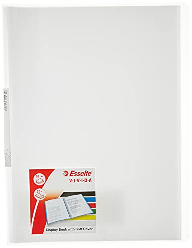 Leitz Display Book Vivida PP 20 pockets Polipropileno (PP) Blanco - Carpeta (Polipropileno (PP), Blanco, A4, 40 hojas, 14 mm, 231 mm)