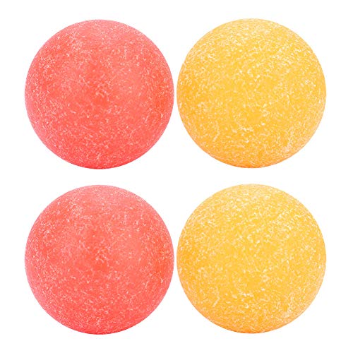 LeKu Mini Soccer Ball-4PCS Superficie Rugosa Mini Mesa Balones de fútbol Pelotas de Mesa Juego de Mesa 36mm