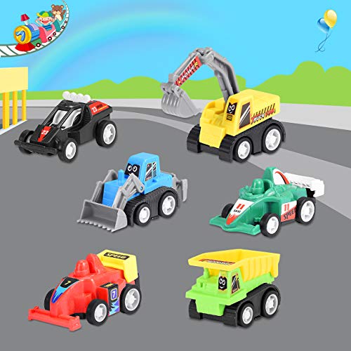 Let's GO for it Coches de Juguetes Niños 1 2 3 4 5 6 7 Años, Camiones Grandes de Juguete Regalo Niña 1-10 Años Tractor Juguete Halloween Regalos Originales Bautizos Detalles Cumpleaños Niños Colegio