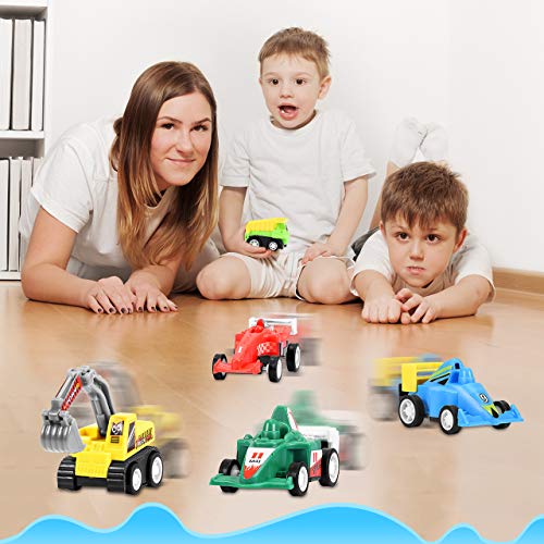 Let's GO for it Coches de Juguetes Niños 1 2 3 4 5 6 7 Años, Camiones Grandes de Juguete Regalo Niña 1-10 Años Tractor Juguete Halloween Regalos Originales Bautizos Detalles Cumpleaños Niños Colegio